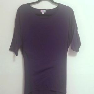 LuLaRoe Eggplant Purple Short Sleeved Tshirt, Size Medium